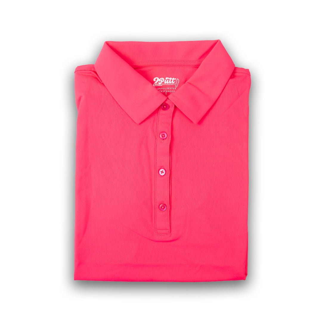 Hot Pink Women’s Sleeveless Golf Polo