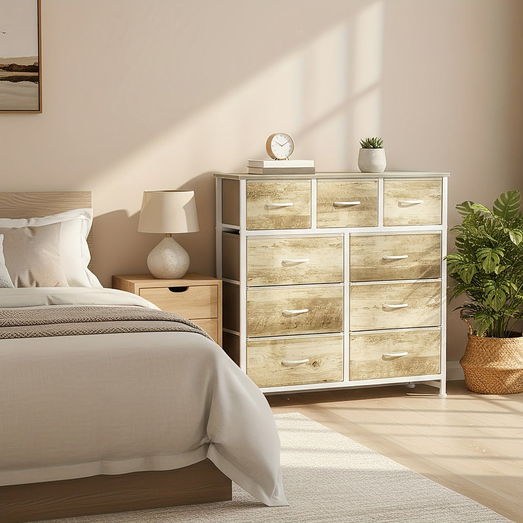 9-Drawer Fabric Storage Dresser
