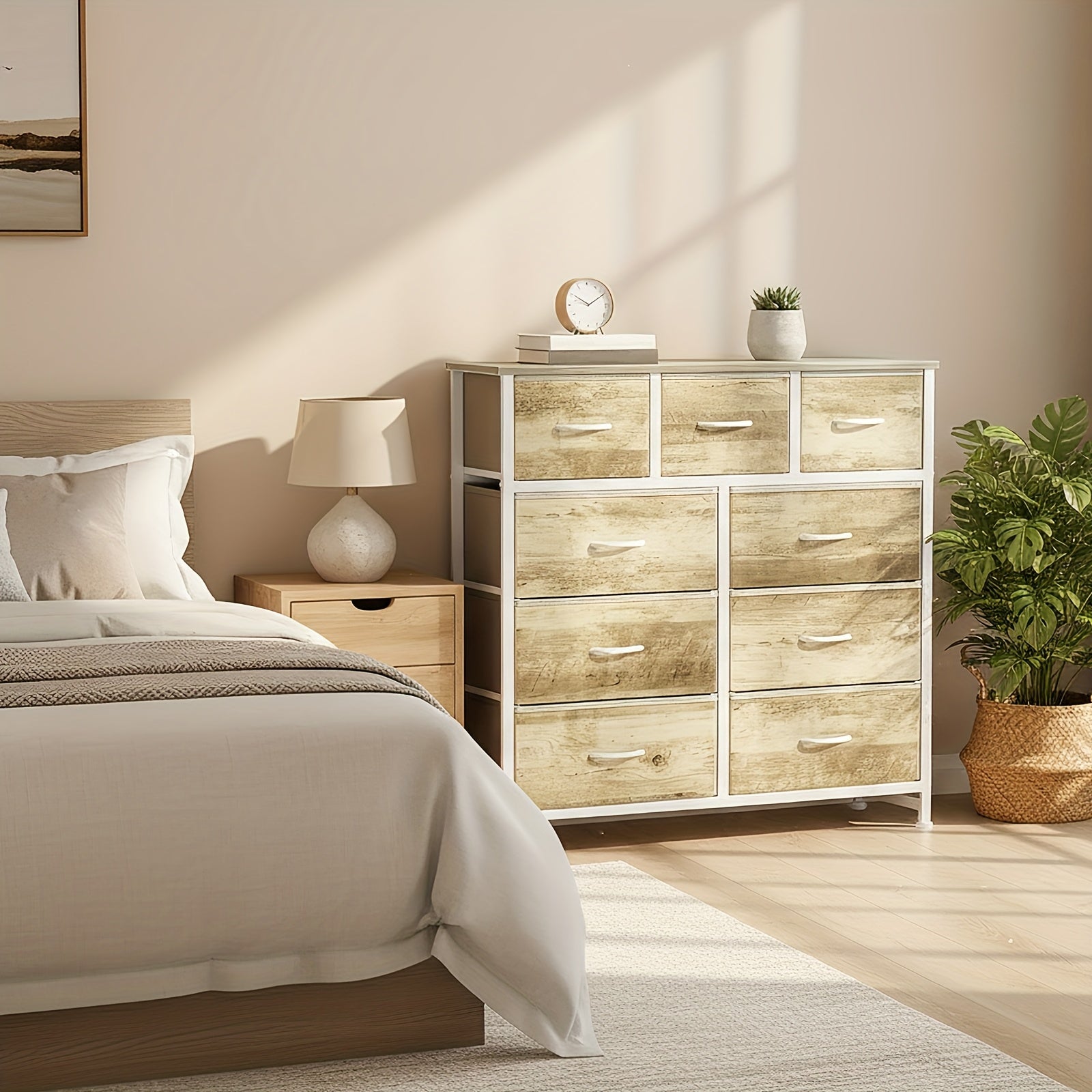 9-Drawer Fabric Storage Dresser