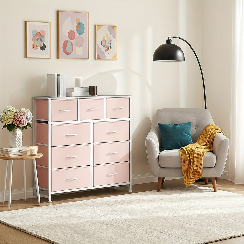 9-Drawer Fabric Storage Dresser