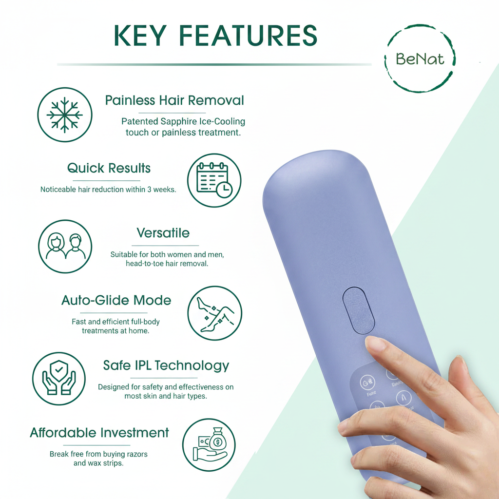 IPL Hair Removal Device with Cooling