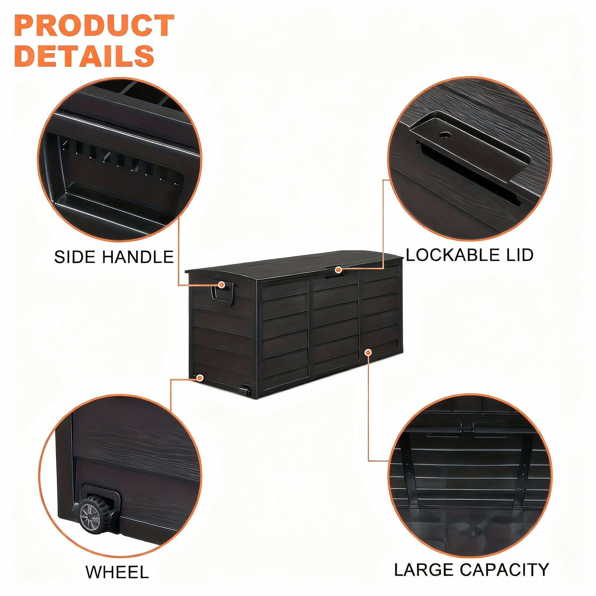 75-Gallon Outdoor Deck Storage Box