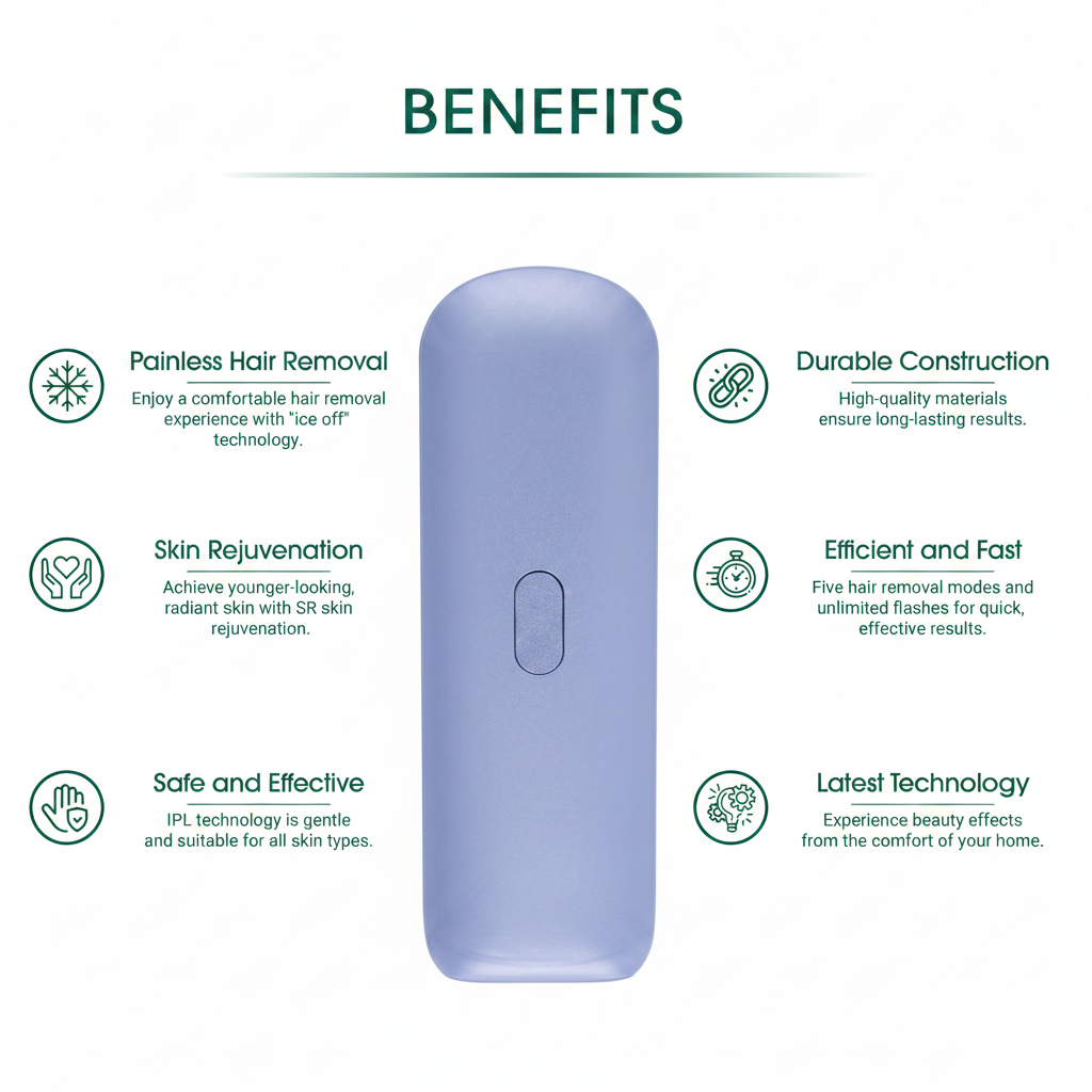 IPL Hair Removal Device with Cooling