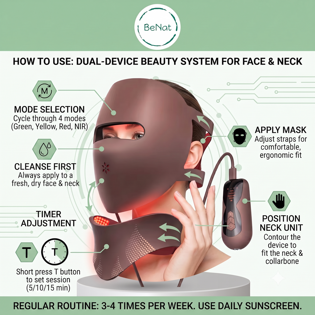 3D Phototherapy Face Mask & Thermal Neck Device
