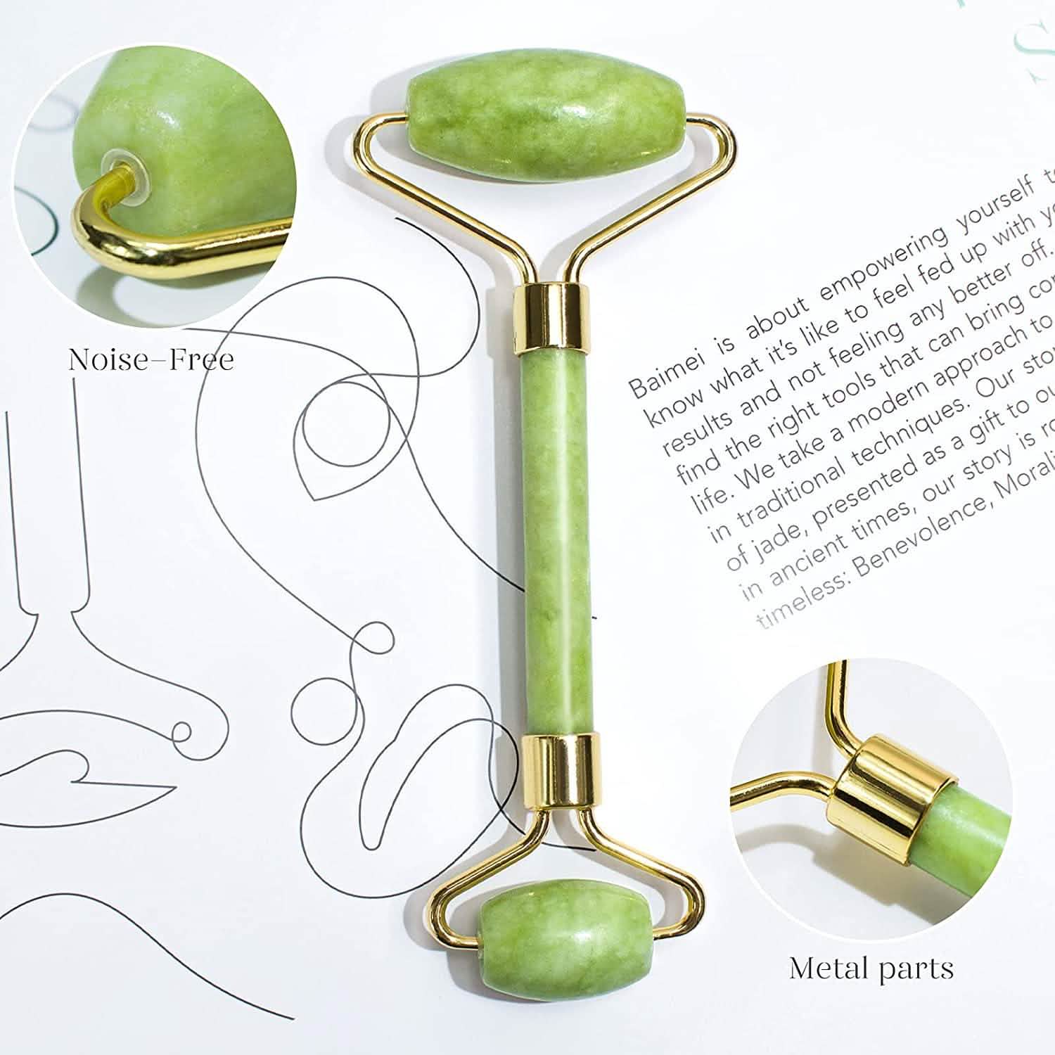 Jade Roller & Gua Sha Facial Massage Set