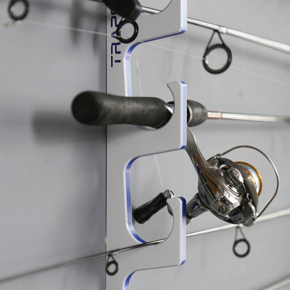 TRAPSKI Premium Fishing Rod Rack – Wall, Ceiling or Boat Mount