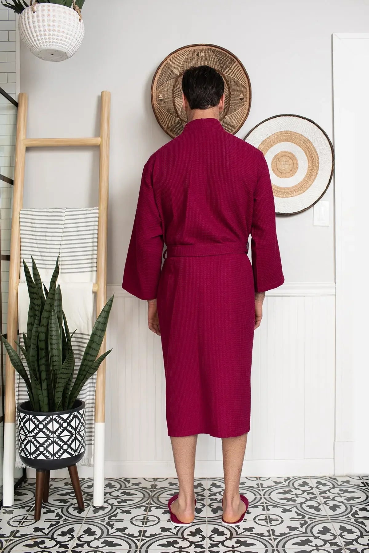 Men’s Lightweight Waffle Spa Robe