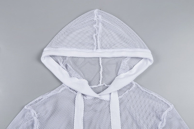 Women’s Sheer Hooded Long-Sleeve Top product image 4