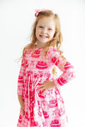 Make a Wish Long-Sleeve Pocket Twirl Dress