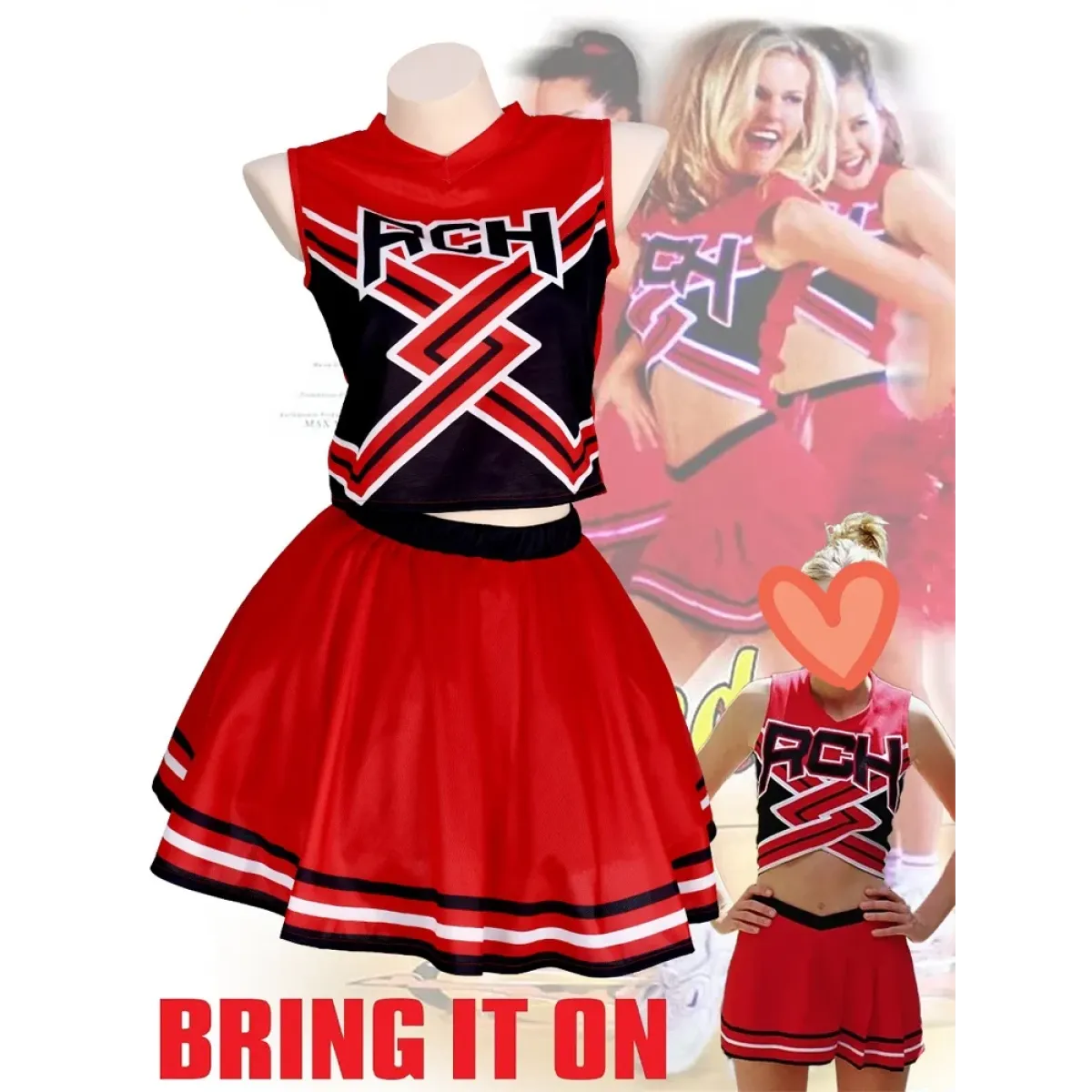 Women’s Cheerleader Costume Set