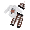 Newborn baby boy three-piece fall outfit