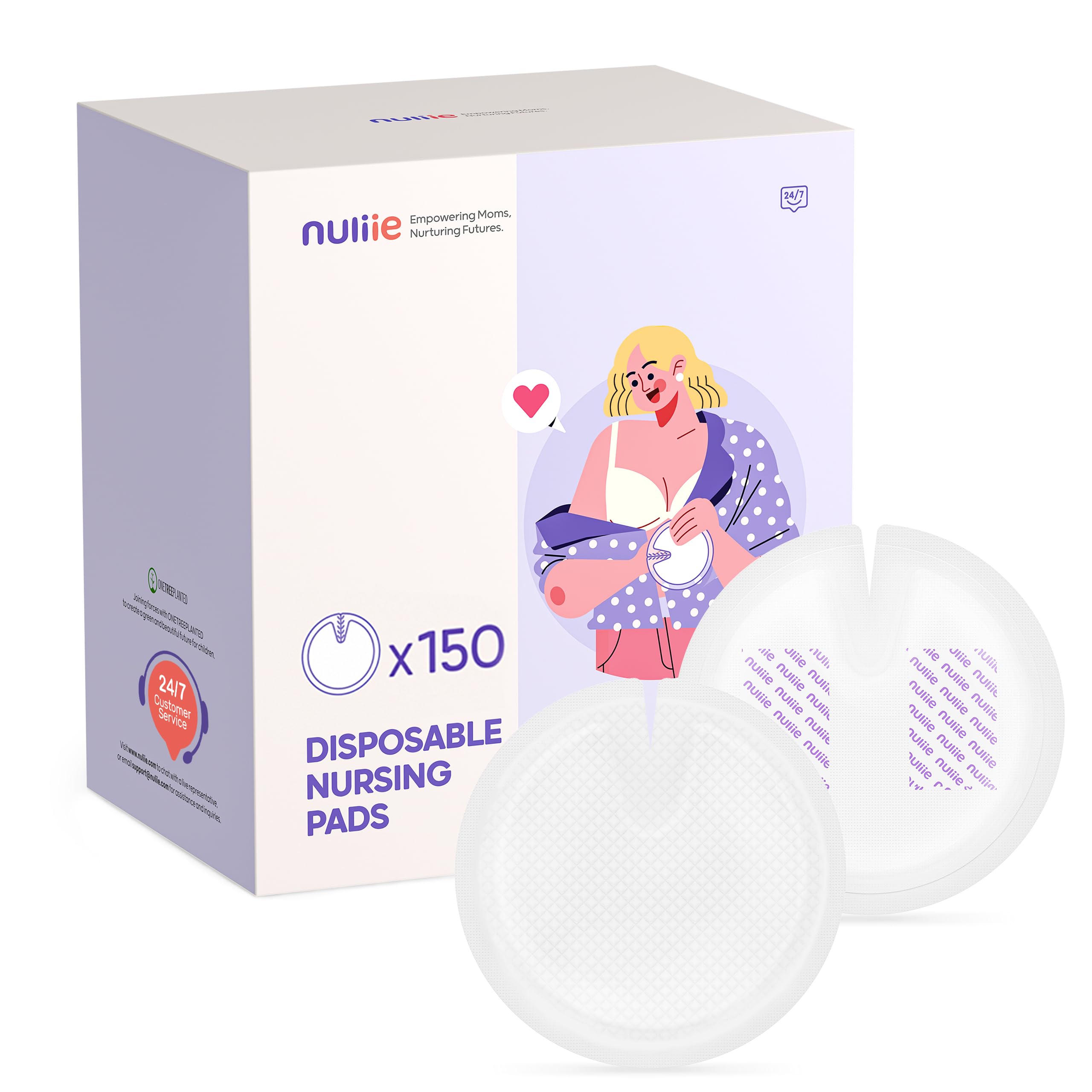 Nuliie Disposable Nursing Pads – 150 Count