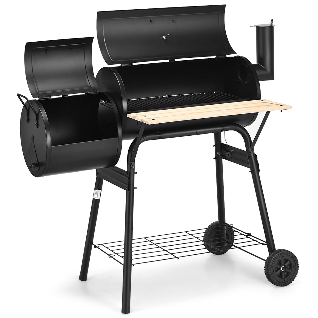 Outdoor BBQ Grill with Side Shelf – product view 3