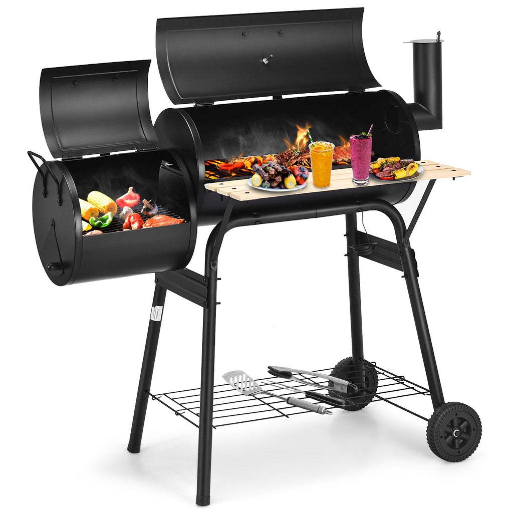 Outdoor BBQ Grill with Side Shelf – product view 4