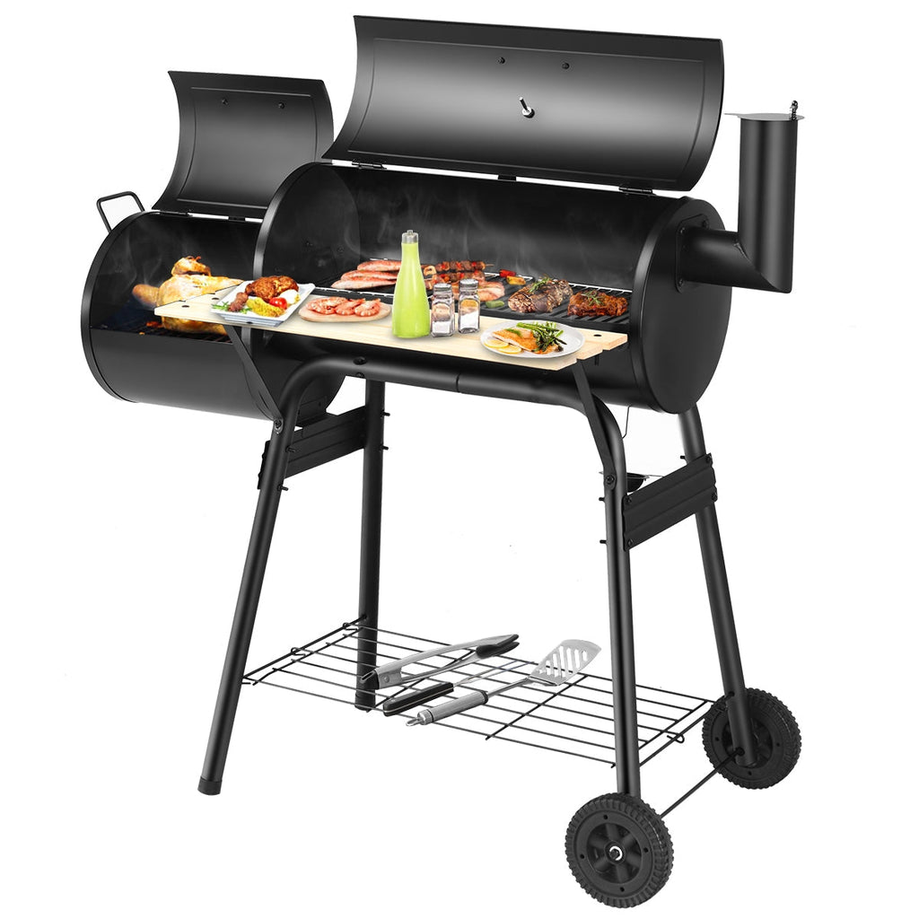 Outdoor BBQ Grill with Side Shelf – product view 8