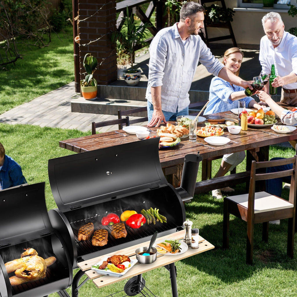 Outdoor BBQ Grill with Side Shelf – product view 2