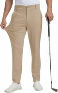 MoFiz Men’s Stretch Golf Pants – Light Khaki