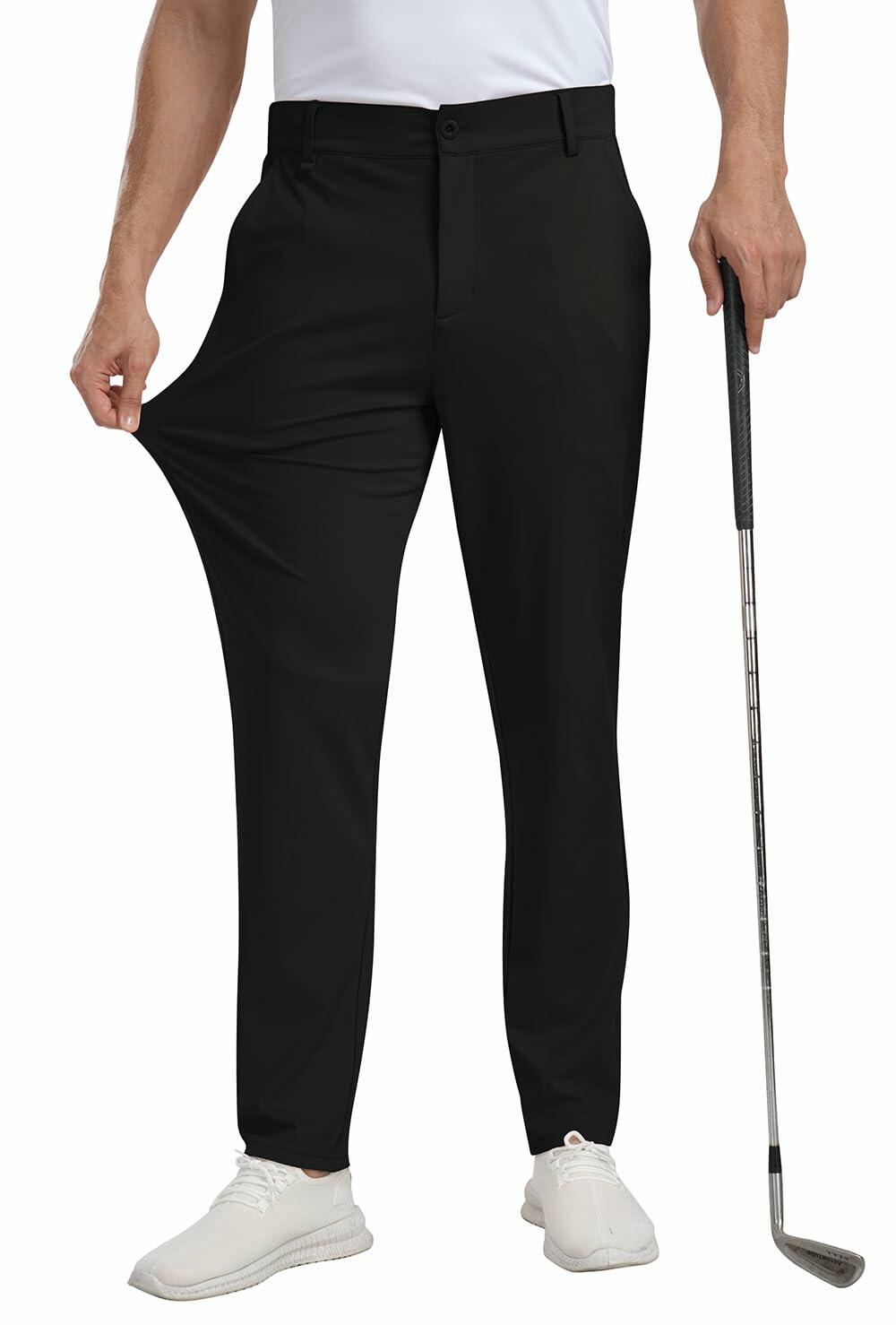 MoFiz Men’s Stretch Golf Pants – Light Khaki product image 2