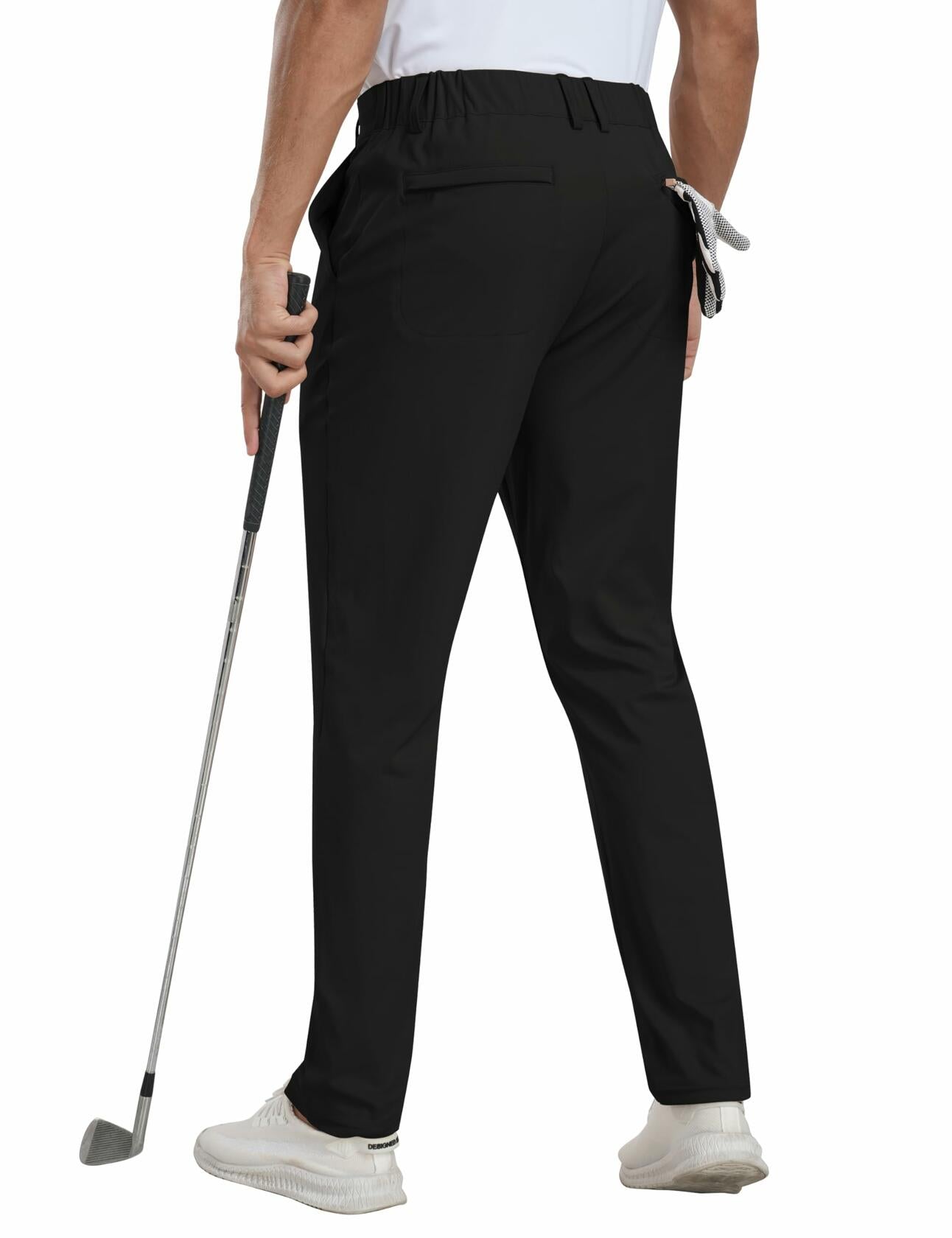 MoFiz Men’s Stretch Golf Pants – Light Khaki product image 6
