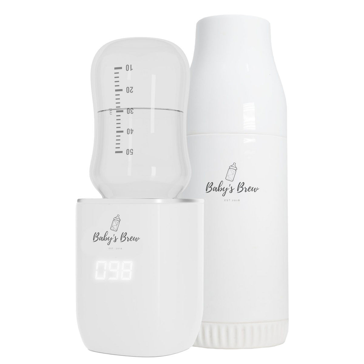 Portable Bottle Warmer Pro Set with Formula Dispenser