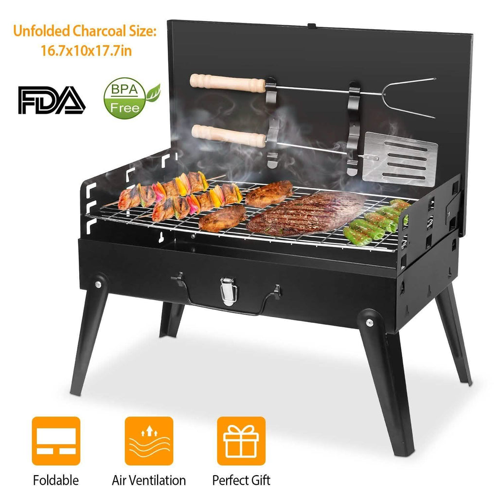 Portable Suitcase Charcoal Grill – product view 10