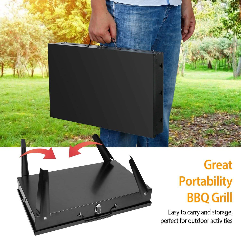 Portable Suitcase Charcoal Grill – product view 14