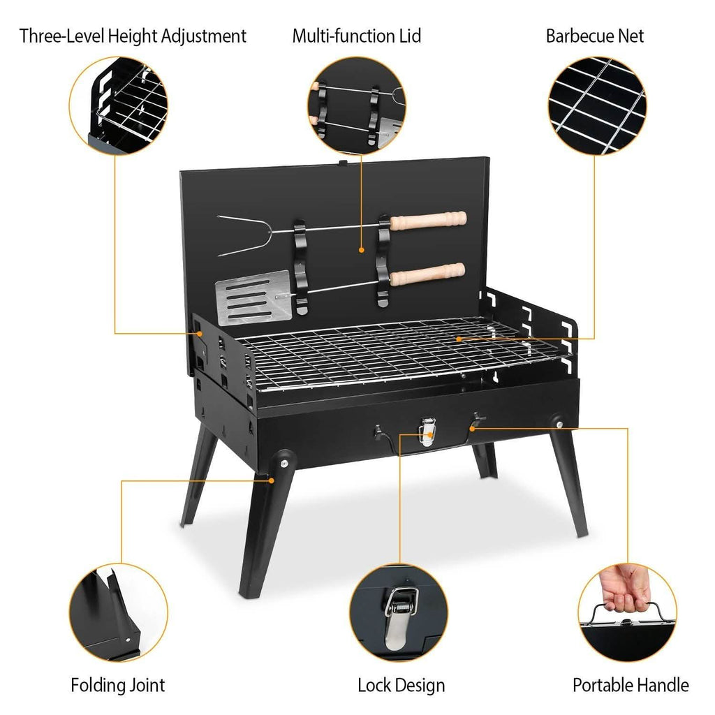 Portable Suitcase Charcoal Grill – product view 8