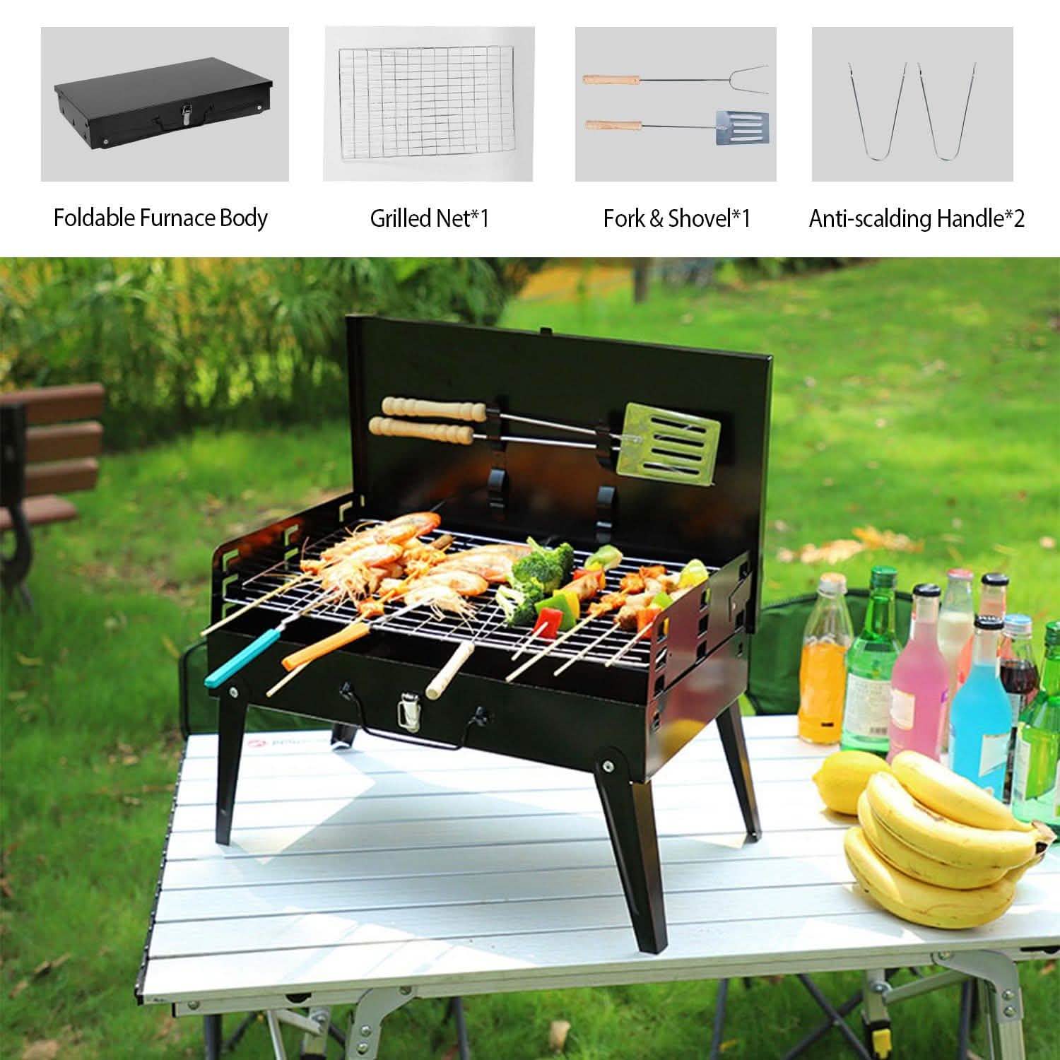 Portable Suitcase Charcoal Grill – product view 11