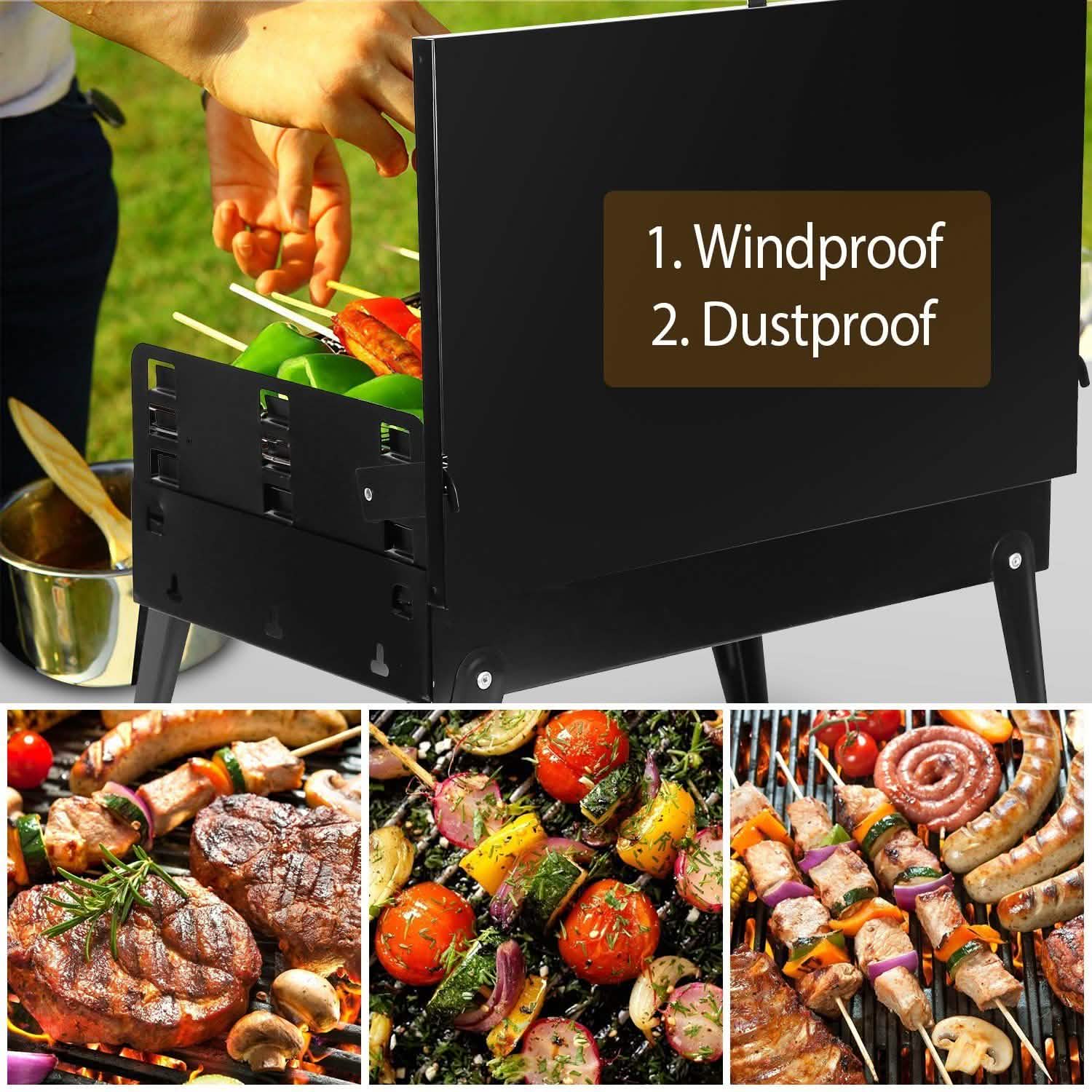 Portable Suitcase Charcoal Grill – product view 13