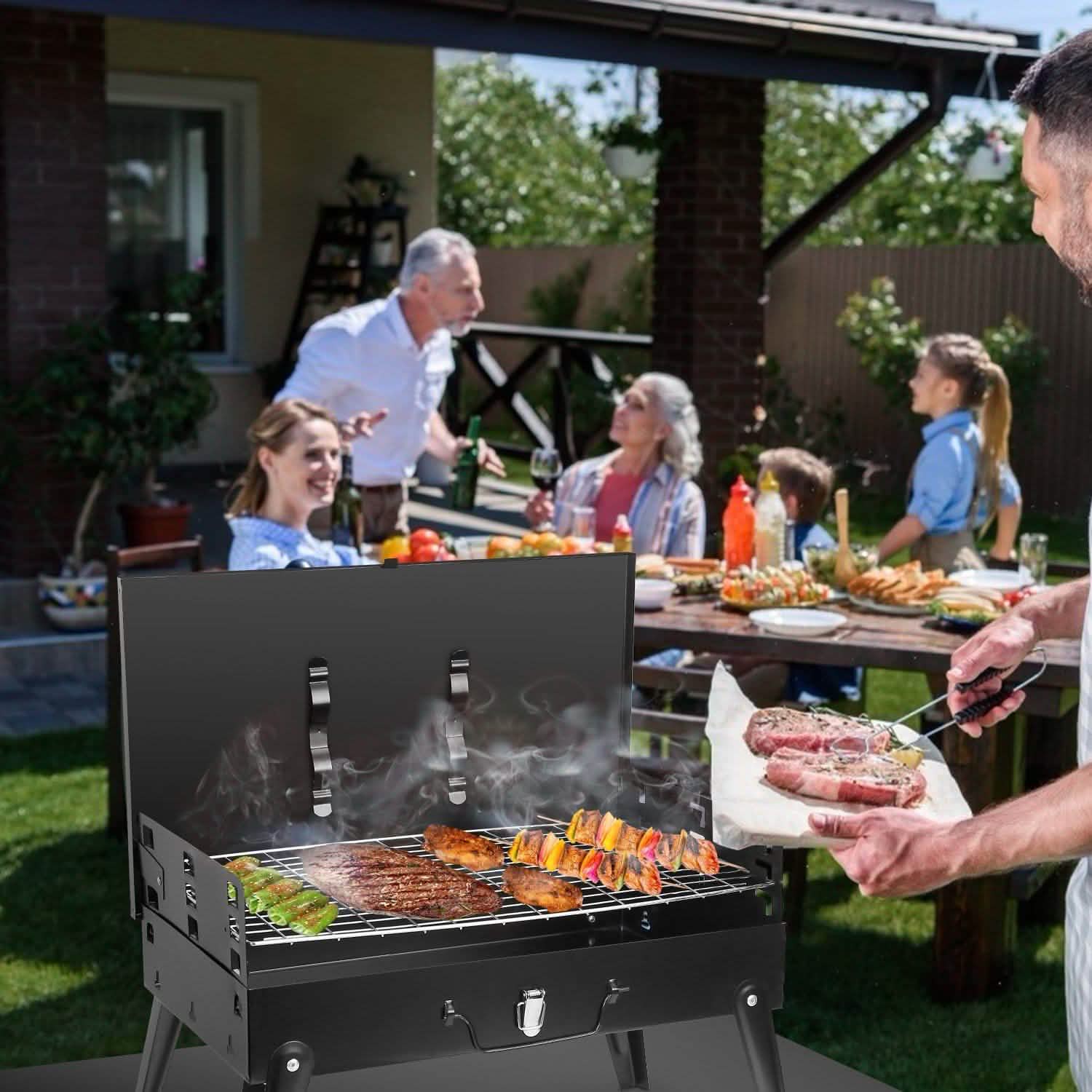 Portable Suitcase Charcoal Grill – product view 17