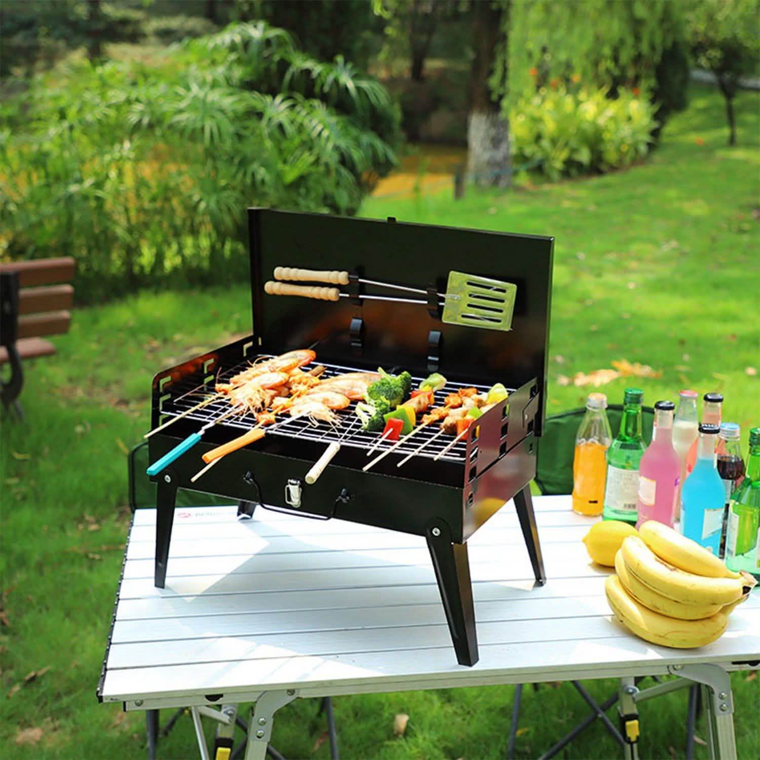 Portable Suitcase Charcoal Grill – product view 18