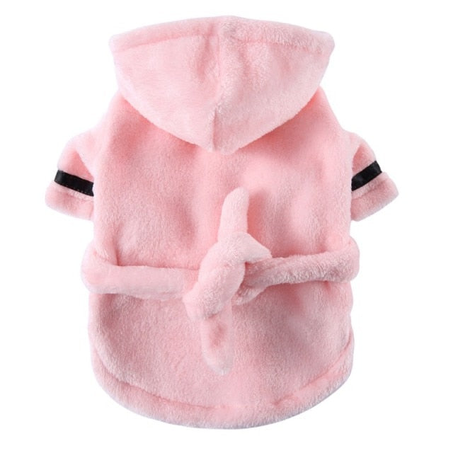 Hooded Dog Bathrobe