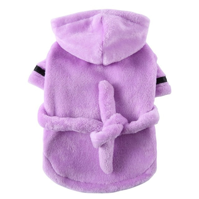 Hooded Dog Bathrobe