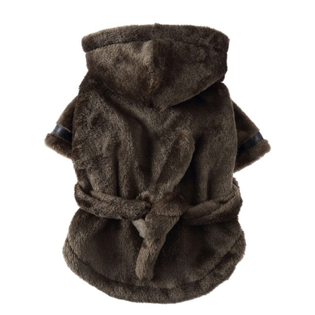 Hooded Dog Bathrobe