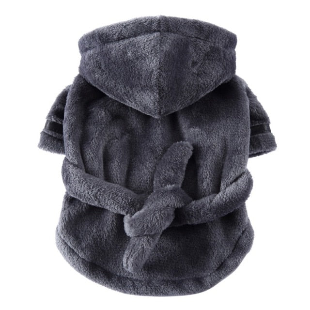 Hooded Dog Bathrobe