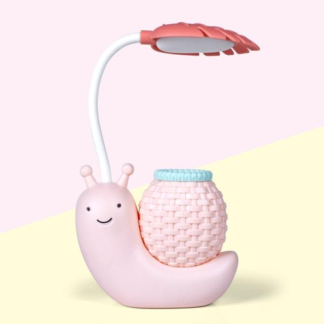 Snail LED Desk Lamp with Pen Holder