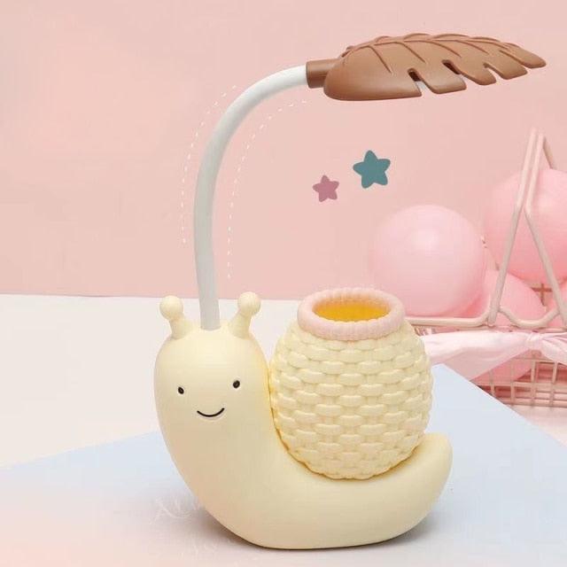 Snail LED Desk Lamp with Pen Holder