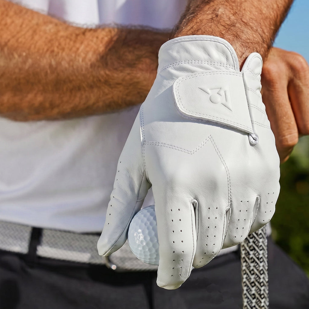 Pure White Men’s Golf Glove