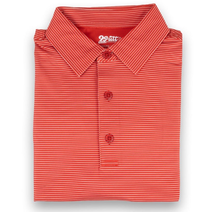 Red Stripe Men’s Golf Polo