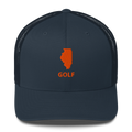 Illinois Golf Trucker Cap