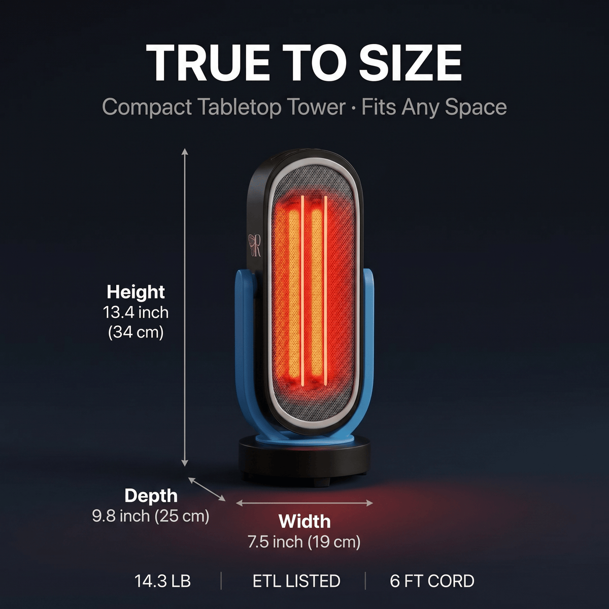 1500W Ceramic Carbon Sauna Heater with Remote