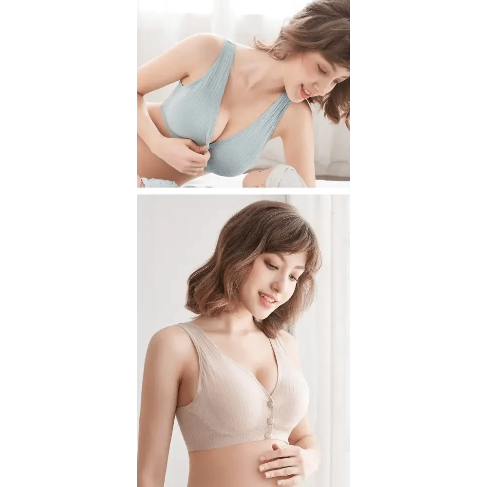 Soft Cotton Wireless Nursing Bra