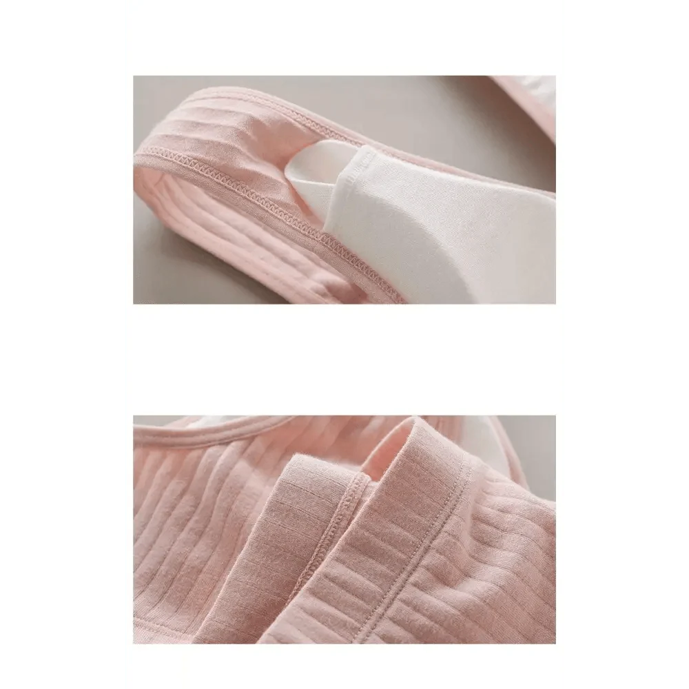 Soft Cotton Wireless Nursing Bra