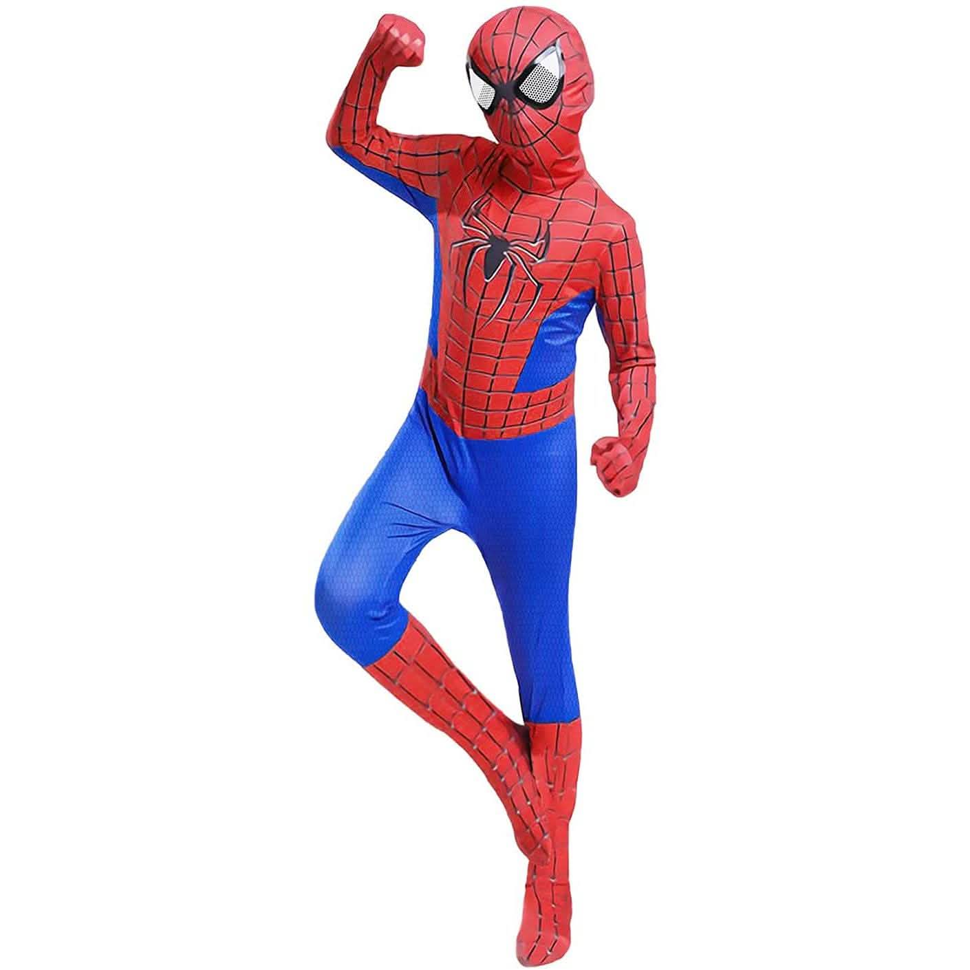 Kids Superhero Costume Bodysuit & Mask – product view 3