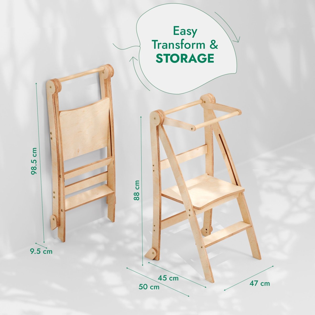 Toddler Learning Tower Step Stool – Graphite