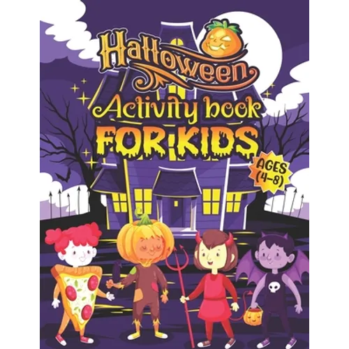 Halloween Activity Book for Kids Ages 4–8