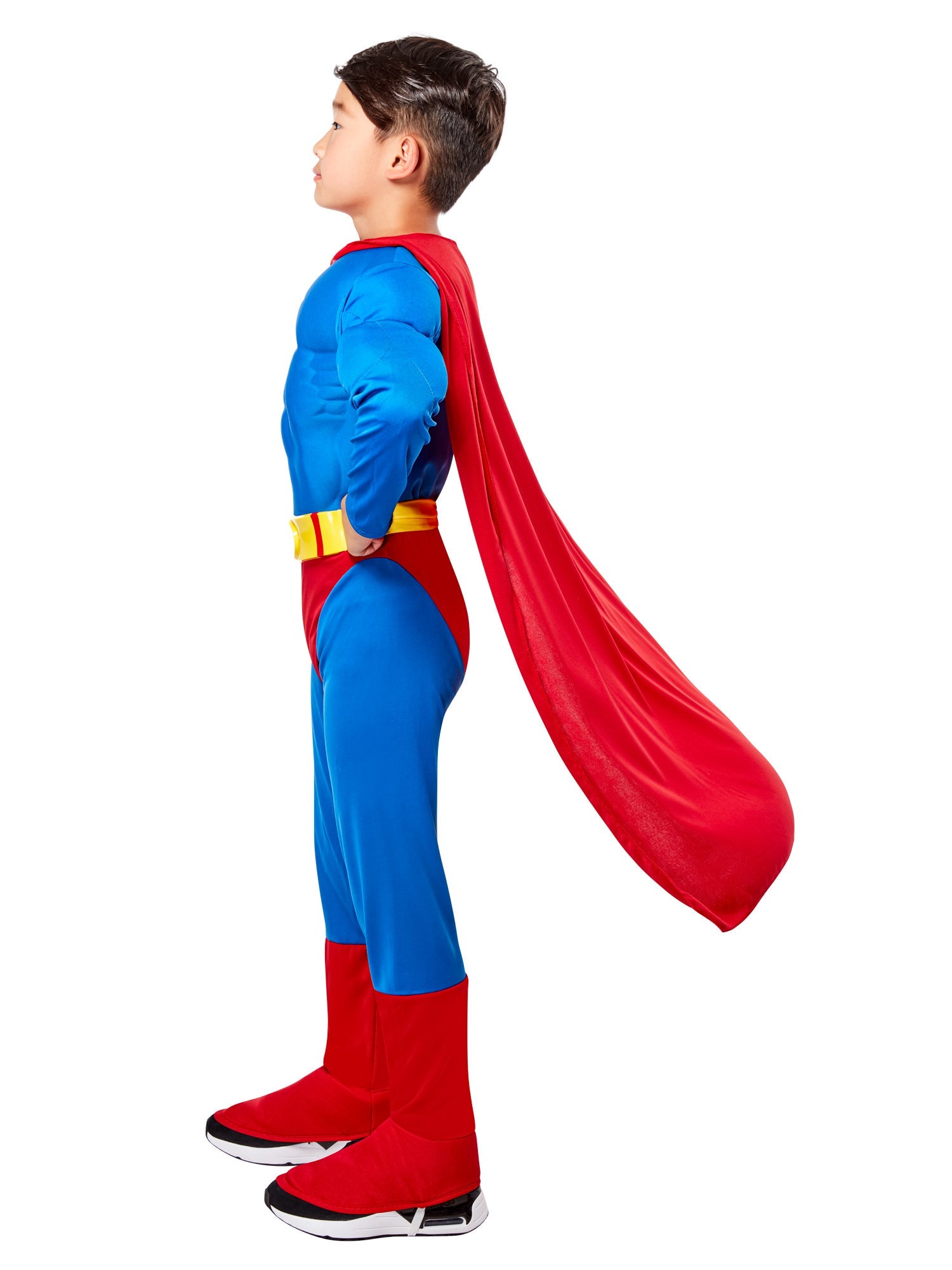 Superman Muscle Chest Child Costume with Cape – product view 5