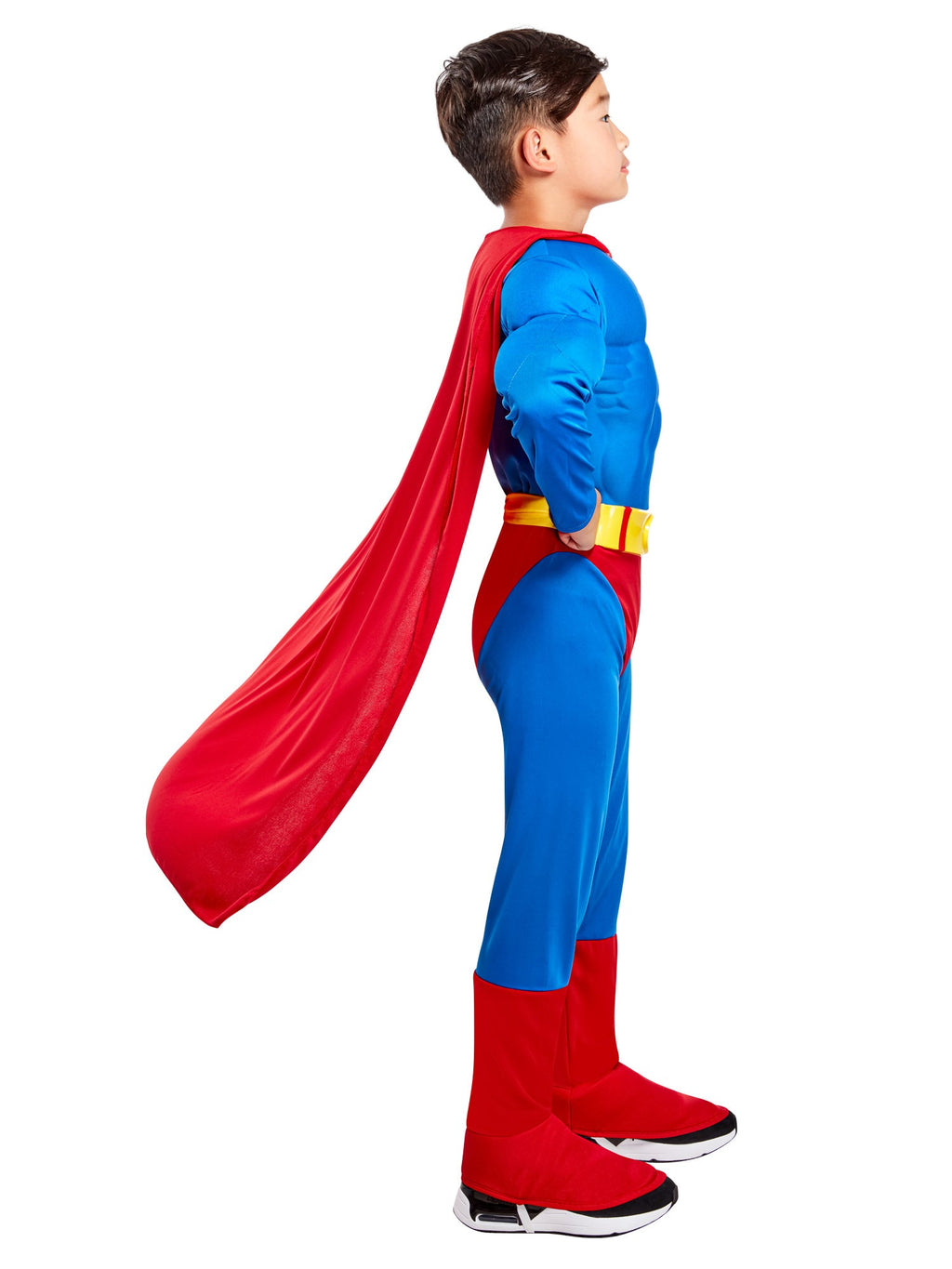 Superman Muscle Chest Child Costume with Cape – product view 4