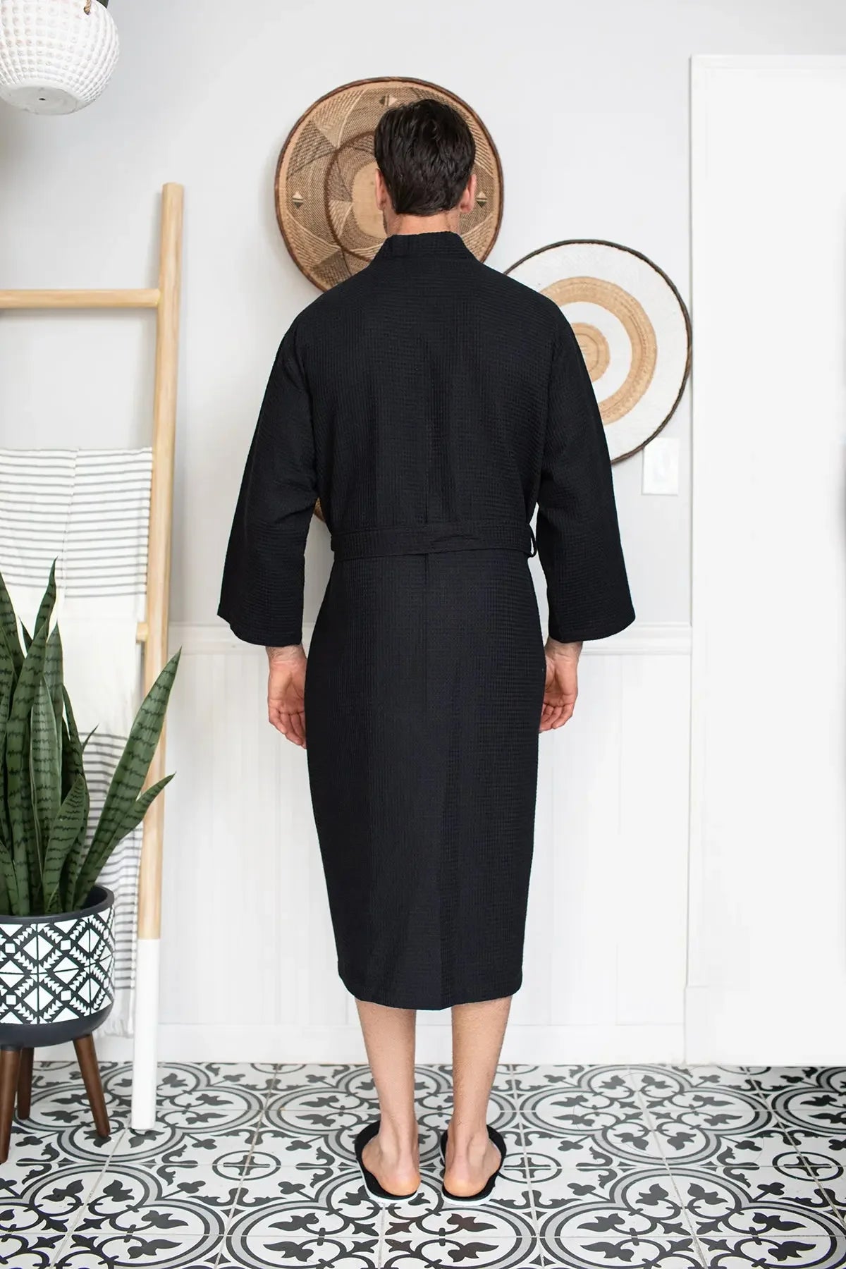 Men’s Lightweight Waffle Spa Robe
