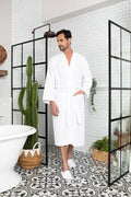 Men’s Lightweight Waffle Spa Robe